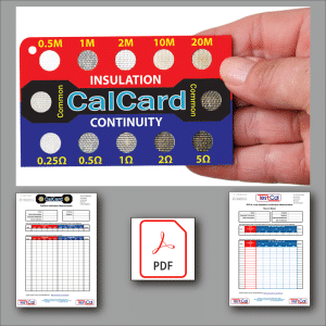 Product CalCard and PDF Document set for printing and writting Results
